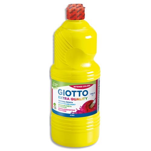 Gouache liquide - 1 litre - Giotto -  jaune primaire Ecole