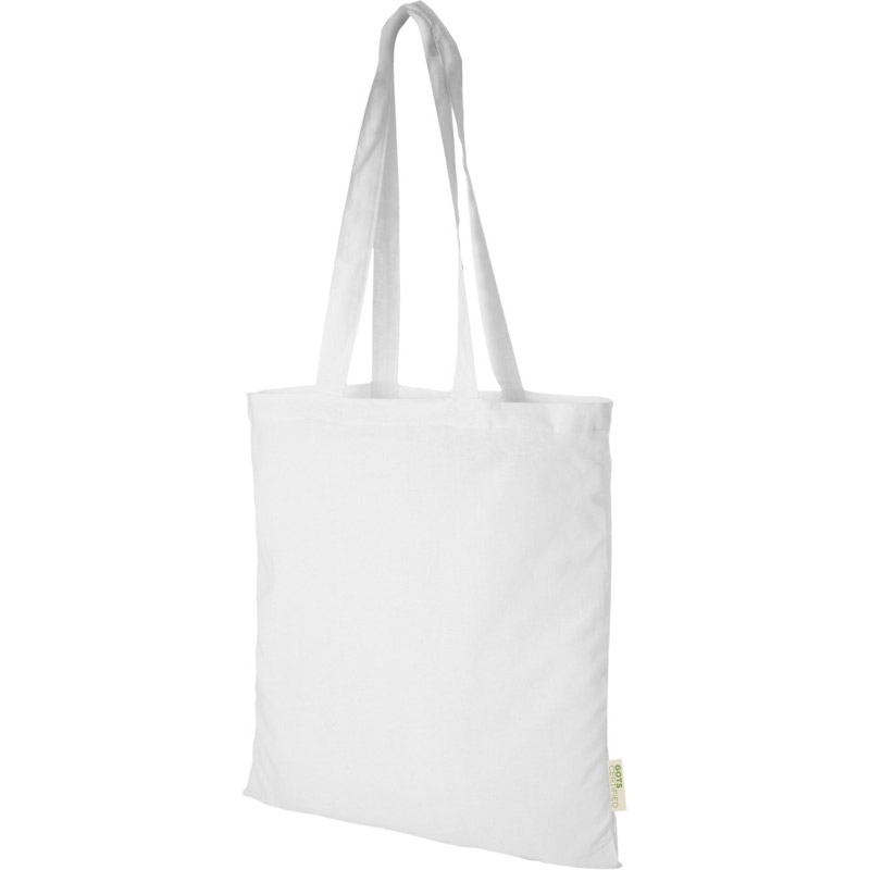 Sac shopping en coton organique certifi GOTS personnalisable 7L