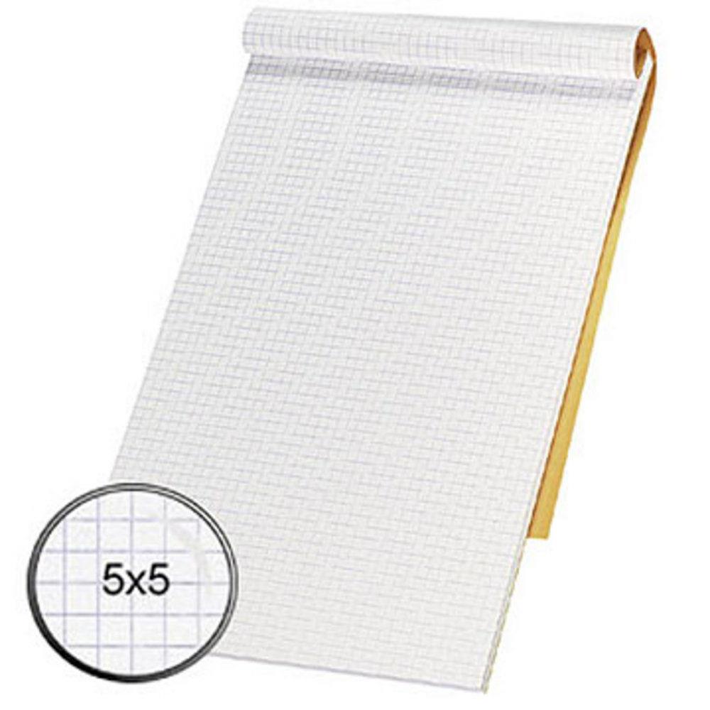 Bloc notes Rhodia - orange - agraf - 21 x 32 cm - petits carreaux 5x5 - 80 feuilles