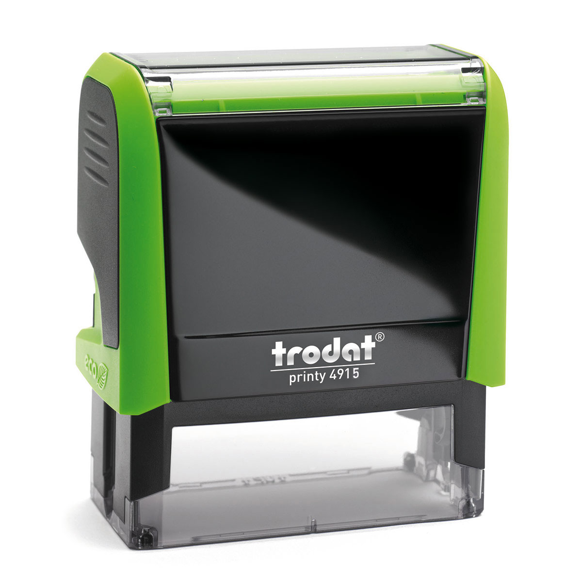 Tampon Trodat 4915 personnalisable - utilisation bureau - format 70X25 mm - vert
