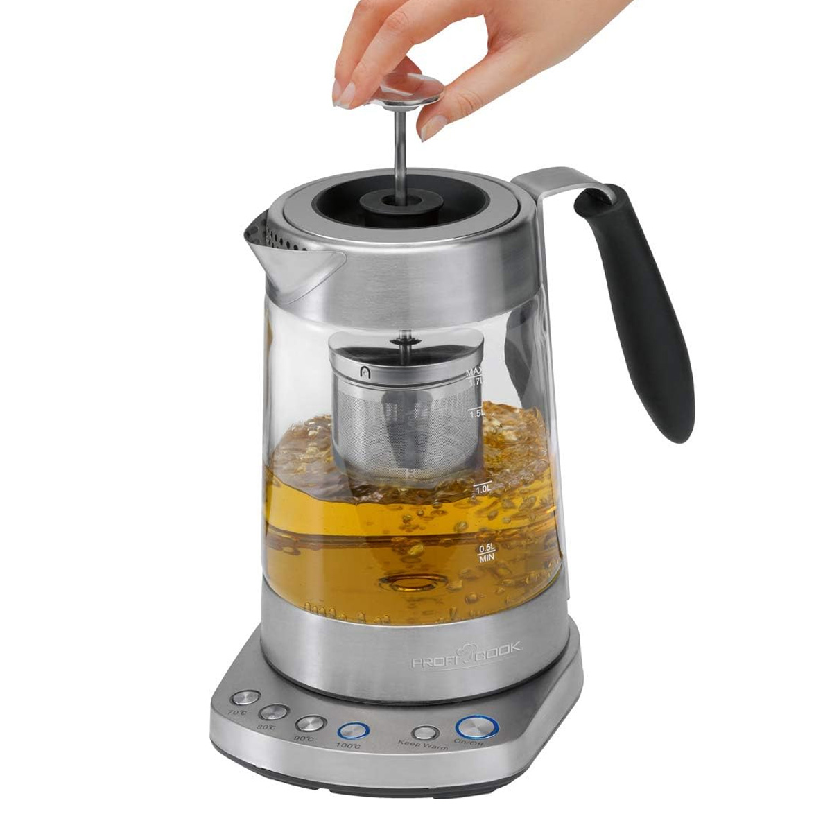 PROFI COOK Bouilloire et thire PC-WKS 1020 G, inox/noir