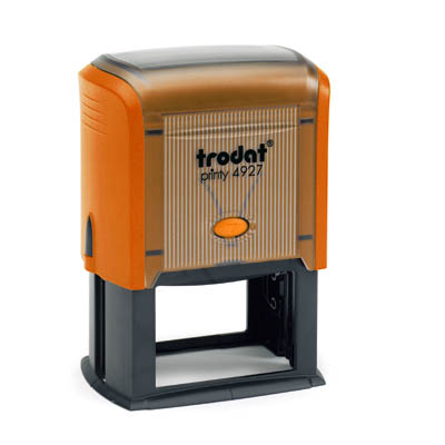 Tampon Trodat 4927 personnalisable - utilisation bureau - format 60X40 mm - mangue