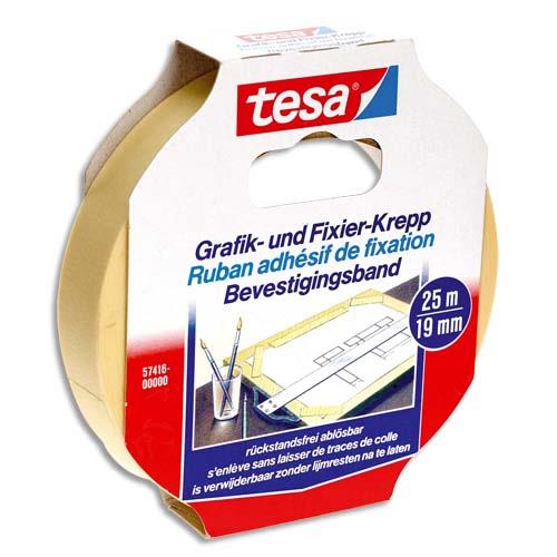 Adhsif de fixation crp Tesakrepp - 19 mm x 25 m