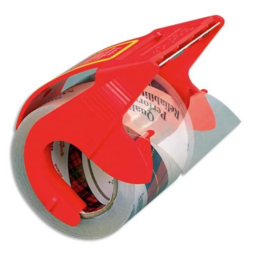 Ruban adhsif d'emballage Scotch - transparent - 50mm x 20m - sur dvidoir
