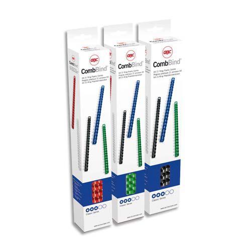 Peignes GBC CombBind - A4 - 12mm - blanc 4028197 - boite de 100