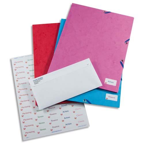 Mini tiquettes spcifiques L7653  - laser - 22 x 12,7 mm - 25 feuilles - pochette de 1200