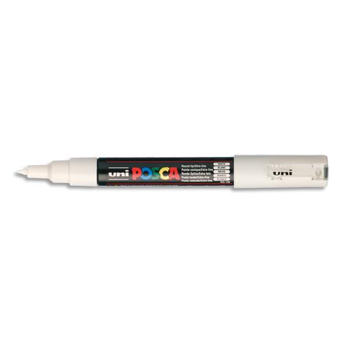 Marqueur peinture  l'eau Posca PC-1MC - pointe conique polyester extra-fine 1 mm - blanc