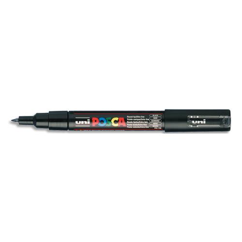 Marqueur peinture  l'eau Posca PC-1MC - pointe conique polyester extra-fine 1 mm - noir