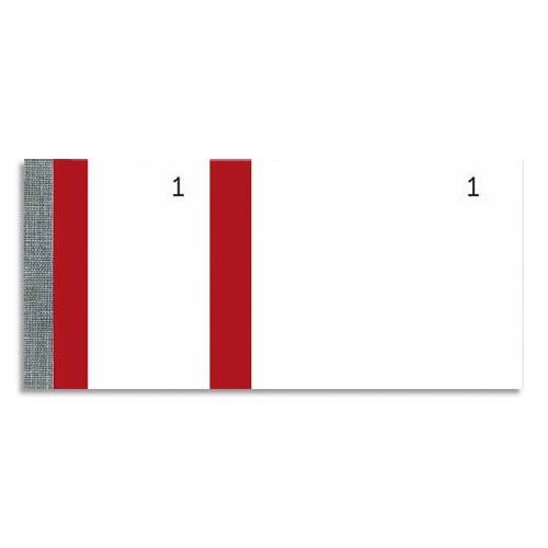 Bloc vendeur Elve rouge - 100 feuillets numrots 6 x 13,5 cm - 1 coupon dtachable