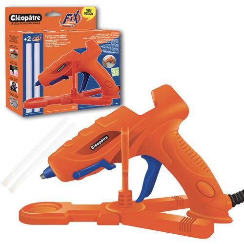 Pistolet colle sous blister Cleopatre + 2 batons offerts