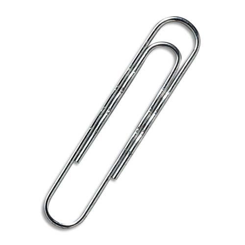 Trombones attache lettres ondule acier galvanis - 77 mm - boite de 100