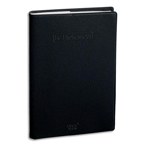 Agenda  semainier Quo Vadis Le Professeur - ao�t � juillet - format 21 x 27 cm - noir
