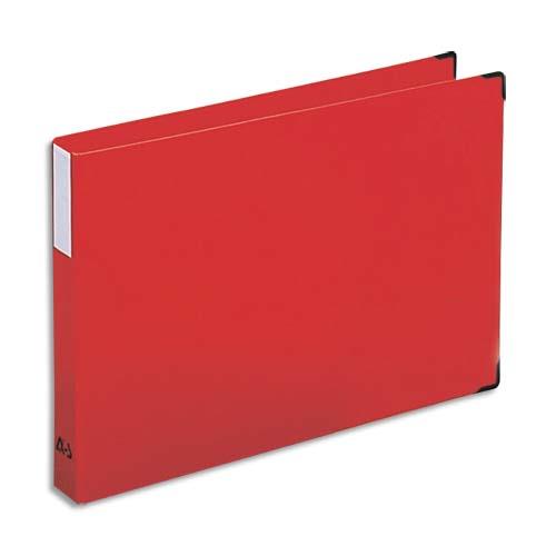 Classeur  l'italienne Arianex ST3 pour format A3 - 4 anneaux en D 30mm - coloris rouge