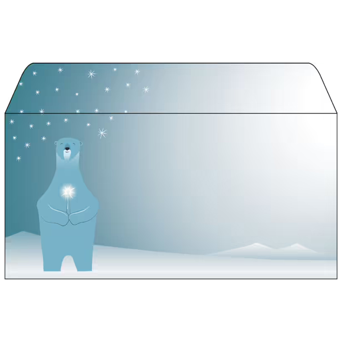 sigel Enveloppe  motif de Nol 'Polar Bear...', DL