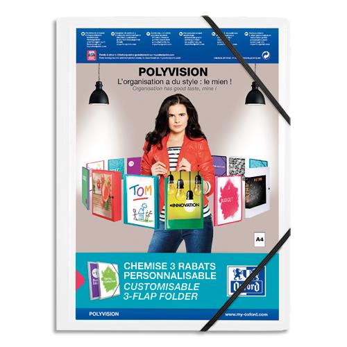 Chemise Memphis personnalisable - Polypro - A4 - rabats - blanc