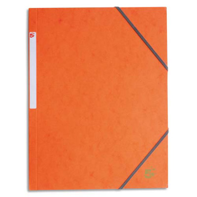 Chemise 1er prix 3 rabats et lastique - carte 5/10e - orange