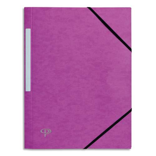Chemise 1er prix 3 rabats et lastique - carte 5/10e - violet