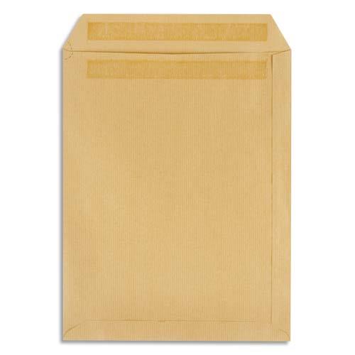 Pochette kraft brun 1er prix - 162 x 229 mm  - 90g - autocollante - bote de 500
