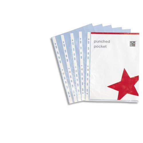 Pochettes perfores - polypropylne 9/100e lisse - A4 - perforation 11 trous - bote de 100