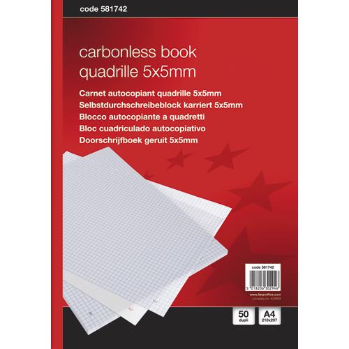 Manifold 1er prix - autocopiant - quadrill 210x297 mm - 50 feuillets - dupli