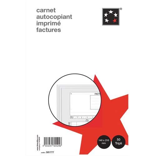 Manifold 1er prix - autocopiant - facture - 148 x 210 mm - 50 feuillets - tripli