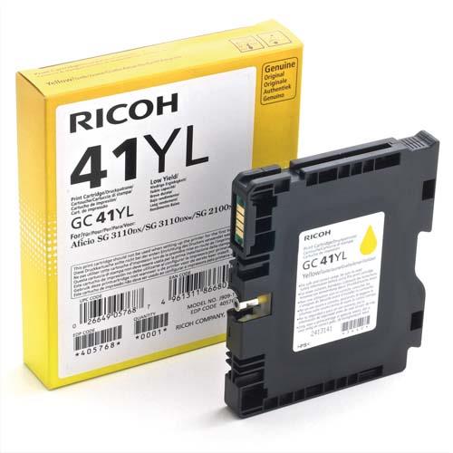 Cartouches pour imprimantes - Ricoh 405764 cartouche d'encre 1 pice(s) original rendement standard jaune