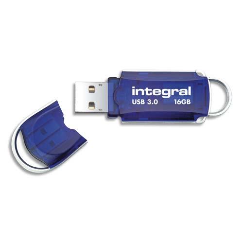 Integral infd16gbcou3.0 lecteur usb flash 16 go usb type-a 3.2 gen 1 (3.1 gen 1) bleu, argent