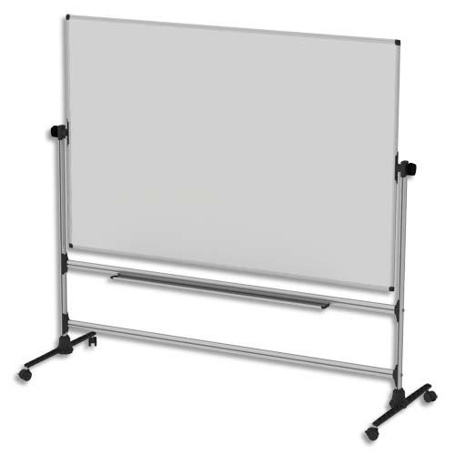 Tableau blanc �maill� mobile double face Bi-Office - 120 x 90 cm
