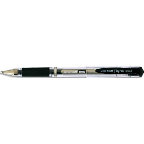 Stylo  bille encre gel Uniball Signo Broad - noir