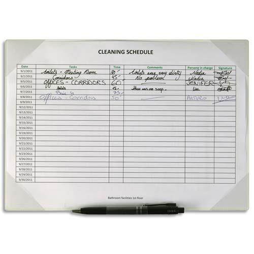 Sachet de 2 Pochettes Kang - porte-copie blanc - dos adh�sif repositionnable - porte-stylo - 35,5 x 24,3 cm