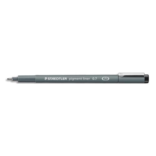 Feutre Staedtler Pigment Liners - pointe calibr�e 0.7 mm - noir