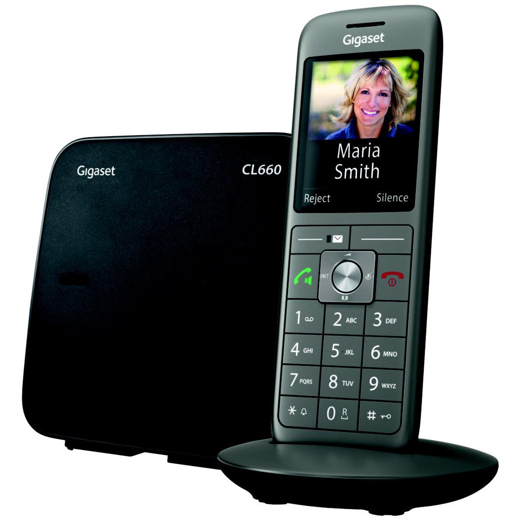 Gigaset cl660 tlphone analog/dect identification de l'appelant gris