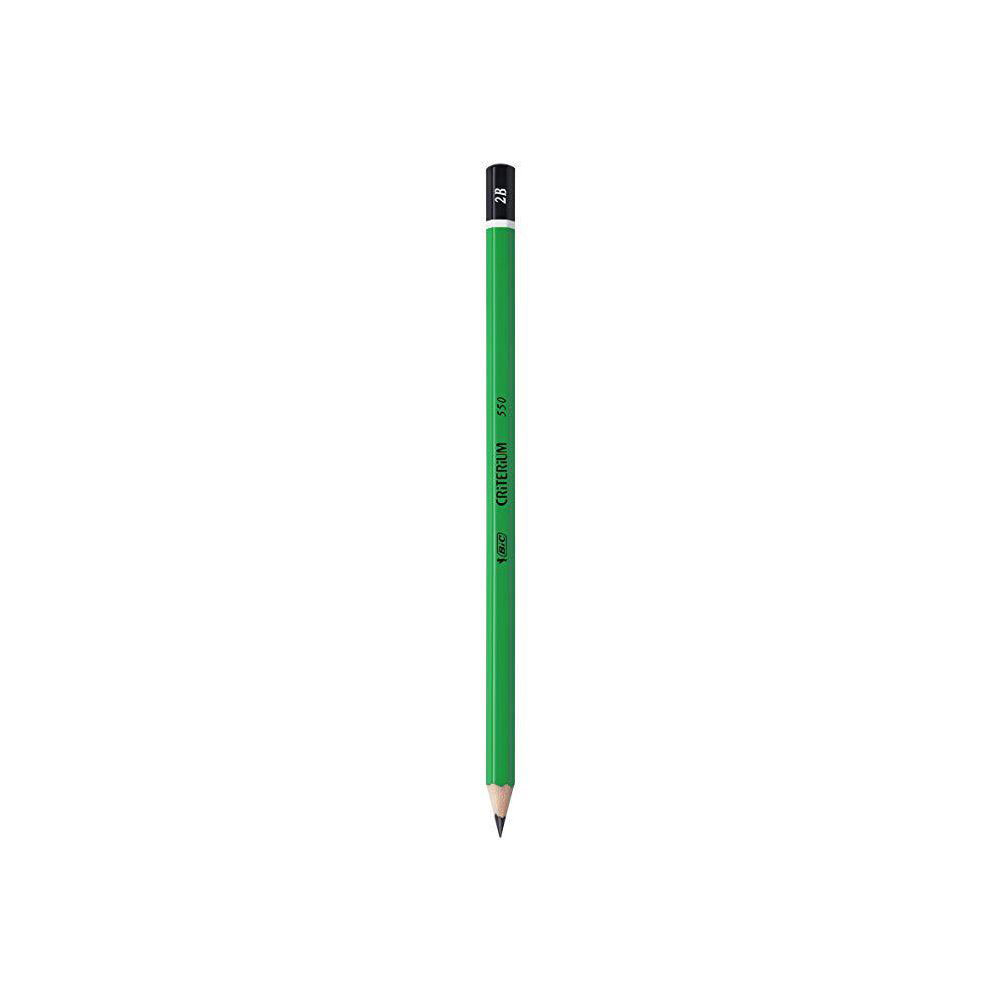 Crayon de papier Bic Criterium 550 mine 2B corps hexagonal vert Achat pas cher Crayon de papier Bic Criterium 550 mine 2B corps hexagonal vert Achat pas cher