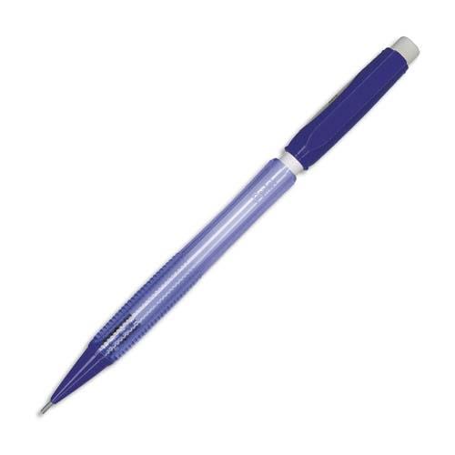 Porte-mine Pentel -  0.7 mm rechargeable -  corps plastique -  transparent grip caoutchouc couleur FIESTA