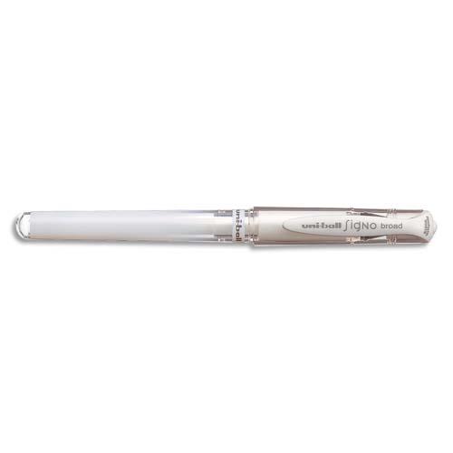 Stylo Uni Signo Broad - coloris blanc - Uniball