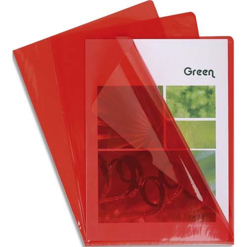 Bote de 100 pochettes coin Claircell - en PVC 14/100 me - coloris rouge