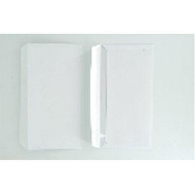 Enveloppes - bande siliconn�e - blanc - 80g - 110 x 220 mm - boite de 500 - blanc