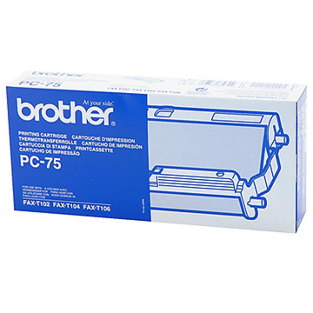 Brother pc-75 consommable pour tlcopieur cartouche de tlcopie plus bobine 144 pages noir 1 pice(s)