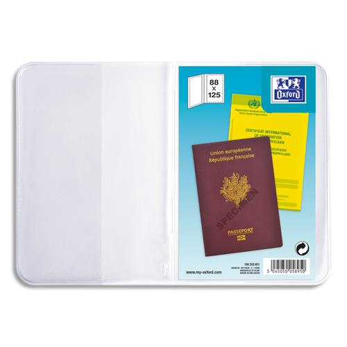 Etuis pour passeport ELBA  - 9,5 x 13 cm - PVC 30/100eme
