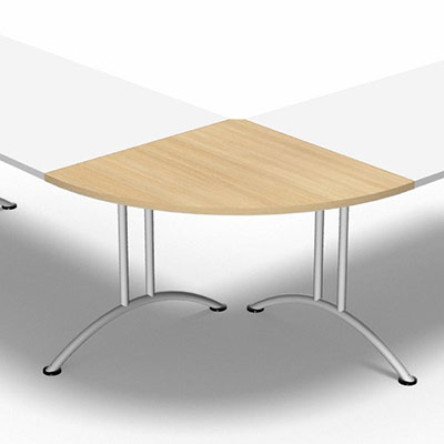 Angle  90 pour table  dgagement latral - dcor chne clair