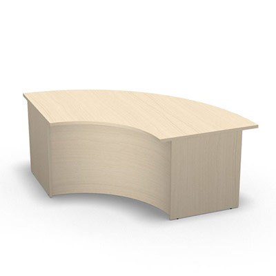 Access module convexe 90 bas - H 74 cm rable blanc