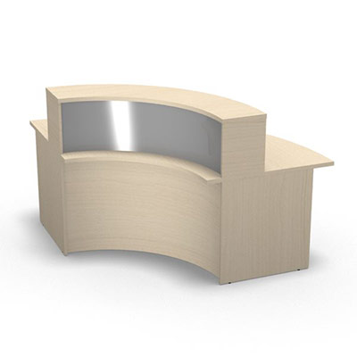 Access module convexe 90 haut - H 112 cm rable blanc