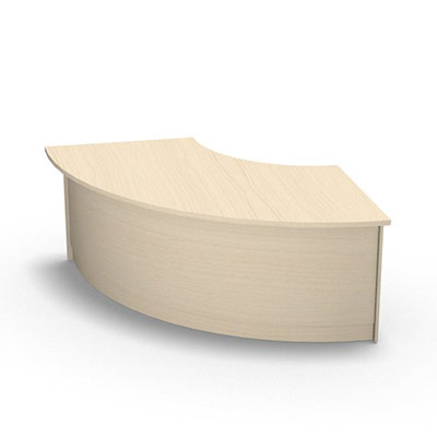 Access module concave 90 bas - H 74 cm rable blanc