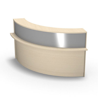Access module concave 90 haut - H 112 cm rable blanc
