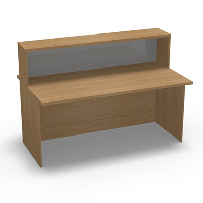 Access module droit haut - H 112 x L 160 cm noyer clair