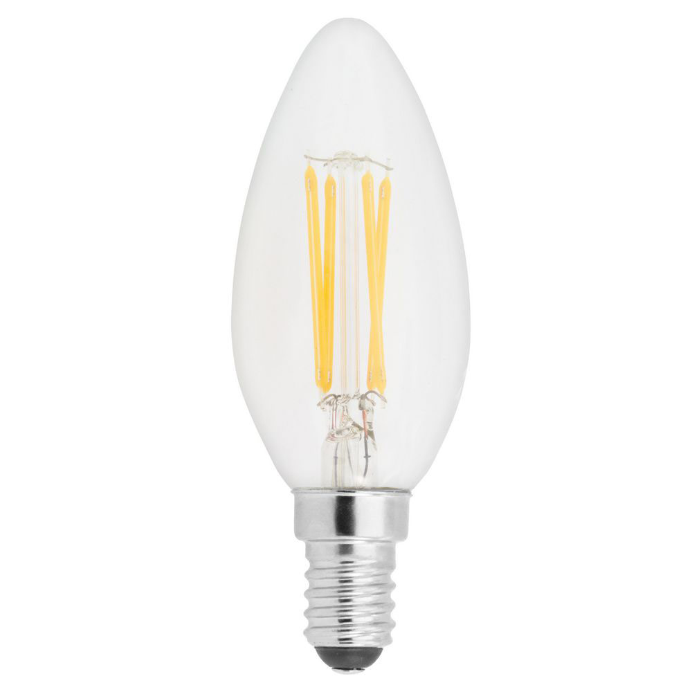 Ampoule LED flamme à filament 2,5W culot E14 250 lumens 2700K