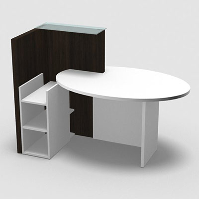 Ovali module gauche blanc pastel weng