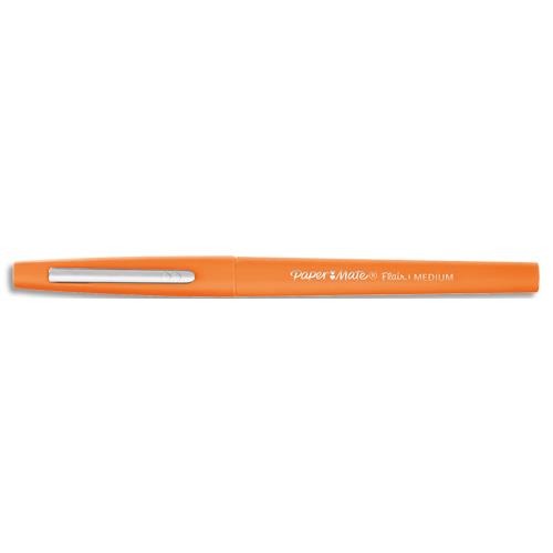 Stylo feutre Flair Original Papermate, pointe M Trait 0,7 mm, couleur orange