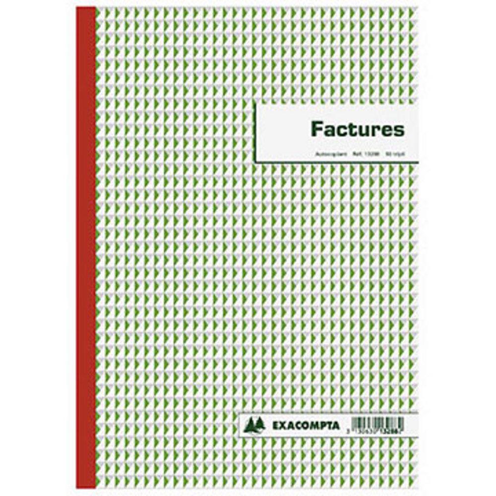 Manifold pr-imprim Factures 29,7x 21 cm - 3 exemplaires (bloc 50 feuilles)