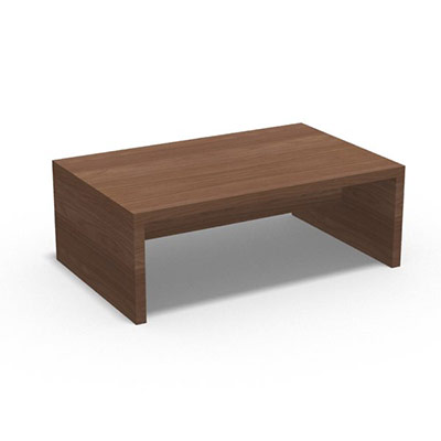Table basse Guest rectangulaire L 110 x P 70 cm - dcor noyer ambr